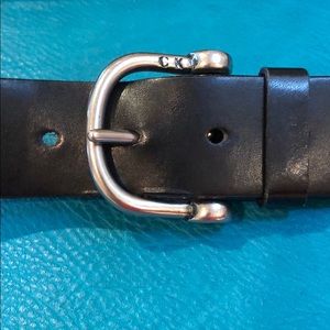 Leather Calvin Klein Belt Black
